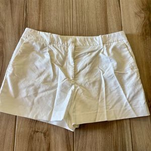 Zara Women's White Linen Blend Chino Shorts Size 2XL Casual Summer